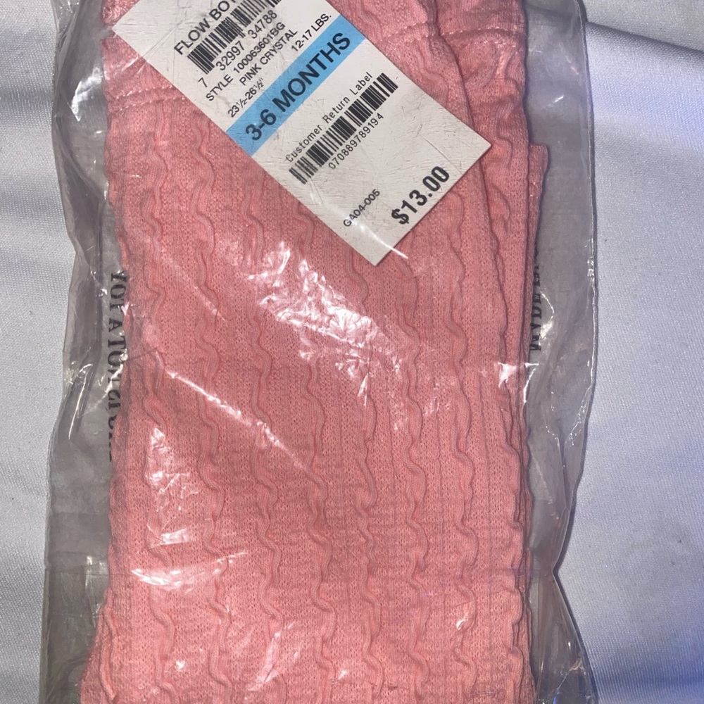 Pink Crystal Ribbed Leggings - Brand New